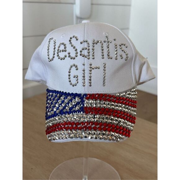 DeSantis Girl bejeweled custom made baseball cap - Picture 1 of 2